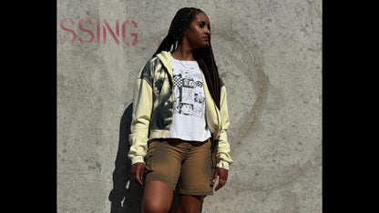 Womens Olive Green Monkey Cargo Short