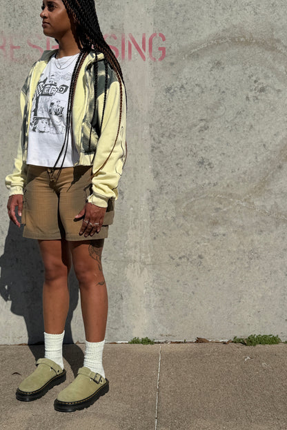 Womens Olive Green Monkey Cargo Short