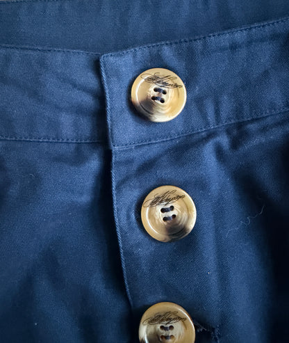 Mens Navy Blue Monkey Cargo shorts
